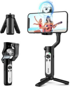 Gimbal Hohem iSteady V2 con Stabilizzazione 3 Assi, Tracciamento Automatico e Luce LED Regolabile