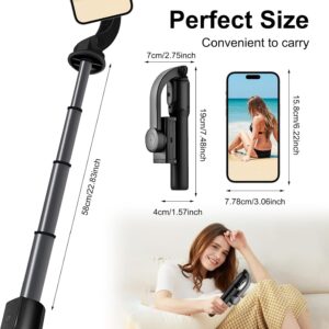 Stabilizzatore Smartphone 1 Assi Gimbal con telecomando Bluetooth, compatibile con iPhone e Android, ideale per vlogging e live streaming.