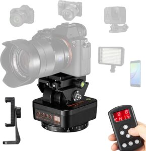 Gimbal ZIFON YT-1000 con telecomando, rotazione a 360° e funzione girevole/inclinazione per riprese professionali