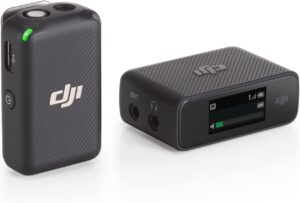 DJI Mic (1 TX + 1 RX) microfono wireless per registrazioni di qualità su PC, iPhone, fotocamere, YouTube e live stream.