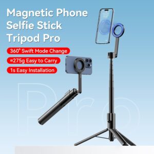 ULANZI MG-003 Treppiede Magnetico 136 cm con Telecomando Bluetooth e Supporto Portatile  