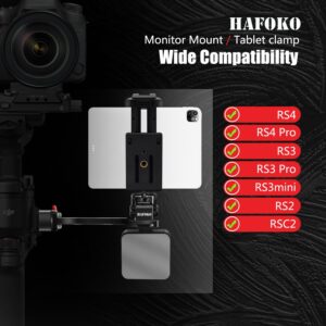 HAFOKO RS4 - Supporto per telefono e monitor compatibile con gimbal DJI, perfetto per migliorare le tue riprese video.