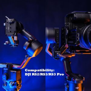 Supporto Verticale RS3 di DF DIGITALFOTO con Giunto Cardanico di Seconda Generazione per DJI RONIN RS2/RS3/RS3Pro