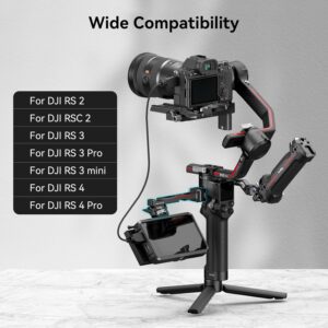 Supporto SmallRig per Monitor con morsetto NATO, compatibile con i gimbal DJI RS 4, RS 3Pro, RS 3mini e altri.