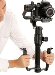 Tbest Impugnatura per Gimbal 1/4, Weebill in lega di alluminio, design ergonomico per migliorare la stabilità delle riprese