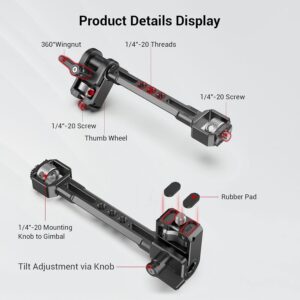 SMALLRIG Supporto per Monitor Regolabile montato su gimbal DJI Ronin-S 