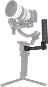 NICEYRIG Impugnatura laterale regolabile in pelle compatibile con DJI RS2, RS3, RS4 Pro 