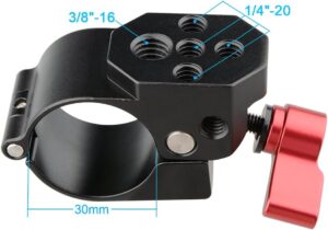 CAMVATE Monitor Mount morsetto per stabilizzatore Ronin-M, supporto robusto per monitor con attacco a morsetto da 30 mm.