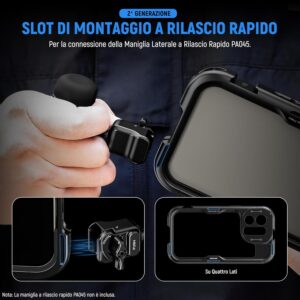 NEEWER 15 Pro Max Cage [2aGen], stabilizzatore per smartphone con adattatore per filtro e lenti  