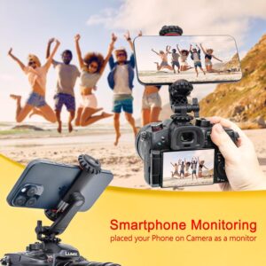 Zeadio Supporto per smartphone con attacco a caldo, ideale per fotografia professionale con Canon, Nikon, iPhone e Samsung