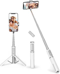 ATUMTEK Bastone Selfie Treppiede 3 in 1 con rotazione a 360° e telecomando per iPhone e Samsung