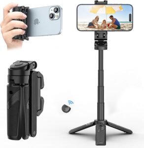 Ulanzi JJ02 Treppiede per Cellulare 3 in 1, perfetto per selfie e riprese video con telecomando Bluetooth