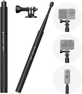 Bastone Selfie Monopiede K&F Concept Selfie Stick MS07 in alluminio compatibile con DJI Osmo, Insta360 e Go Pro  