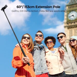 Bastone Selfie Monopiede K&F Concept Selfie Stick MS07 in alluminio compatibile con DJI Osmo, Insta360 e Go Pro  