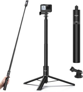 ULANZI Treppiede per selfie stick 150 cm compatibile con Insta360, DJI e altre action cam