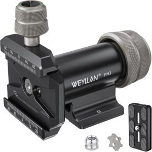 PH3 Monopiede Gimbal Testa con piastra Arca Swiss e inclinazione laterale, supporto stabile per fotocamera e treppiede