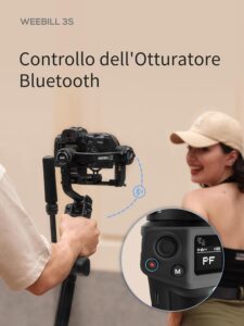 Zhiyun Weebill 3S Combo Gimbal con treppiede, maniglia e luce per fotocamere DSLR e mirrorless