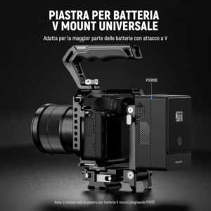 NEEWER Piastra Batteria V Mount Pieghevole compatibile con DJI RS3 Pro, Treppiede e Rig Video  