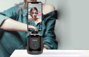 Telesin Smart Tracking Gimbal con rotazione 360° per GoPro HERO 10, 9, Insta360 e DJI Osmo Action