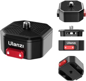 ULANZI Claw Piastra a Sgancio Rapido per fotocamera, treppiede, monopiede, gimbal e slider