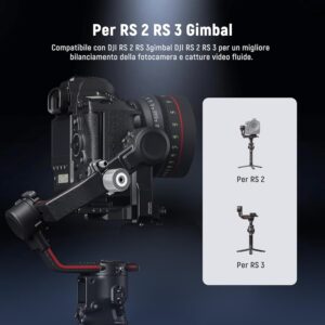 NEEWER Morsetto di Contrappeso compatibile con gimbal DJI RS 2 e RS 3 per bilanciamento fotocamera  