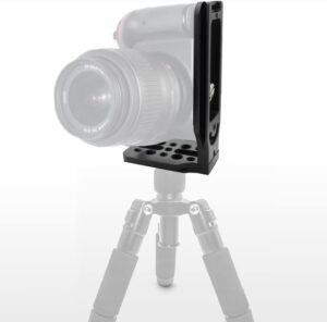 Supporto piastra verticale HAFOKO per stabilizzatore gimbal, ideale per fotocamere DSLR, treppiedi e monopiedi.