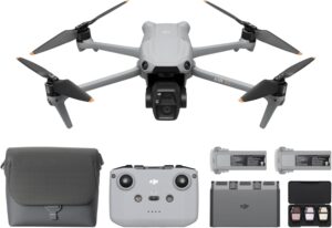 DJI Air 3S Combo Fly More con sensore CMOS 1" e video HDR 4K/60fps, rilevamento ostacoli omnidirezionale e 3 batterie per voli più lunghi