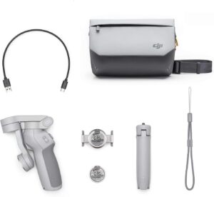 Stabilizzatore DJI OM 4 a 3 assi con borsa e impugnatura per smartphone  