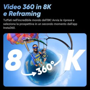 Insta360 X4 – Action Cam con risoluzione 8K, impermeabile e stabilizzazione avanzata  