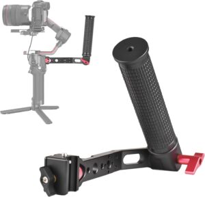 Andoer Maniglia Impugnatura Regolabile Mini Gimbal Stabilizzatore compatibile con DJI RS 2, RSC 2, RS 3 Mini, RS 3 e RS 3 Pro, dal design ergonomico e con impugnatura in gomma.