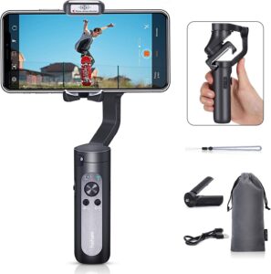 Hohem 2019 Smartphone Gimbal Stabilizzatore a 3 assi per riprese stabili e professionali con Face Object Auto Tracking