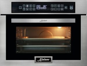 Set Forno da Incasso Kaiser, 79 litri, acciaio inox, 15 funzioni, microonde integrato con griglia a infrarossi