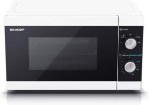 Sharp YC-MS01EW - Forno a microonde singolo da 20 litri con design compatto e pratiche funzioni per la tua cucina.