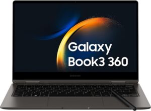 Samsung Galaxy Book3 360 Laptop con display Super AMOLED e S Pen inclusa, colore Graphite