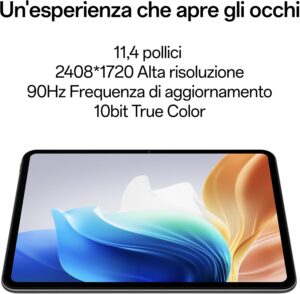 OPPO Pad Neo LTE+WiFi Tablet con display 11.4” 2.4K, fotocamera 8MP e batteria lunga durata