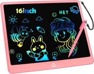 Tavoletta Grafica LCD Scrittura 16 Pollici per bambini, ideale per giochi creativi e come regalo di Natale o compleanno