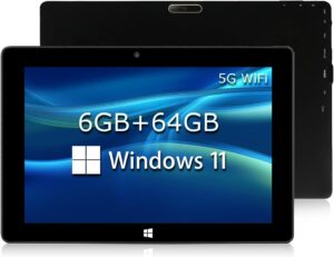 Tablet PC 10.1 Pollici TPSPAD con display HD, processore N4020, e Windows 11, ideale per lavoro e intrattenimento.