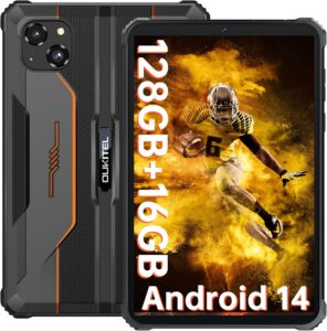 OUKITEL RT3 PRO Rugged Tablet con schermo da 8" HD, processore Octa-Core, fotocamere da 16MP+8MP e resistenza impermeabile IP68/69K.