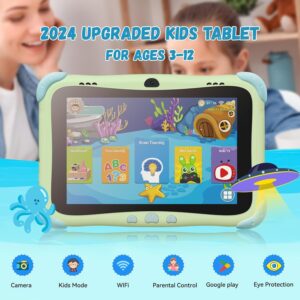 BWJBSW Kids Tablet Bambini 8 Pollici, Android 14, WiFi, Guscio protettivo e Controllo Parentale