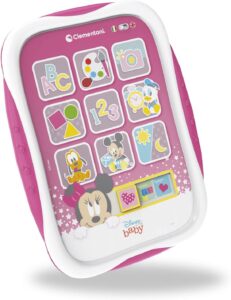 Clementoni Baby 17667 - Il Mio Primo Tablet di Disney Baby Minnie, tablet giocattolo educativo per bambini, con design Minnie e suoni in italiano