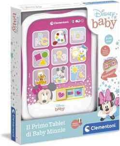 Clementoni Baby 17667 - Il Mio Primo Tablet di Disney Baby Minnie, tablet giocattolo educativo per bambini, con design Minnie e suoni in italiano