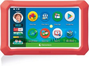 Clementoni My First Clempad 8'' Plus, tablet per bambini, 8 pollici, Android 9, tastiera inclusa