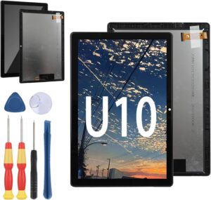 Schermo di ricambio Yuxyiony per Doogee U10 Tablet con telaio incluso  