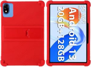 Custodia protettiva per DOOGEE U10 Pro 10.1" Android, cover in silicone antiurto, resistente e impermeabile, colore rosso  