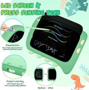 TEKFUN Lavagna grafica LCD da 8,5 pollici, lavagna cancellabile verde per bambini, regalo educativo ideale