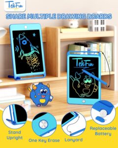 TEKFUN 2 Pack 8,5 Pollici Tavoletta Grafica LCD, perfetta per i bambini dai 3 ai 7 anni, ideale per stimolare la creatività.