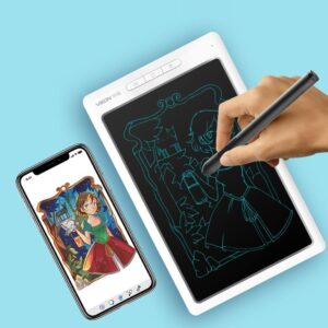 Daoco Smart Graphics Tablet bianco, vassoio da disegno digitale con 8192 livelli di sensibilità alla pressione