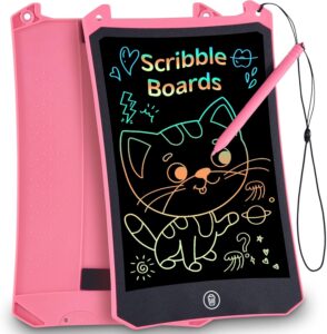 Lavagnetta cancellabile per bambini PINKCAT con display LCD da 8,5 pollici, ideale per disegnare, scrivere e stimolare la creatività.