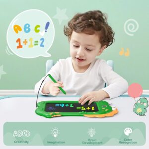 Tavoletta grafica verde da 10 pollici per bambini, ideale per scrivere e disegnare in modo creativo e sicuro