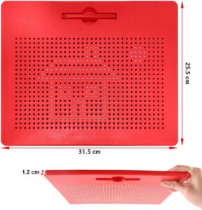 Tavola da Disegno Magnetica HONPHIER per Bambini, con Penna e Sfera in Acciaio, Perfetta per Scrivere e Disegnare in Viaggio